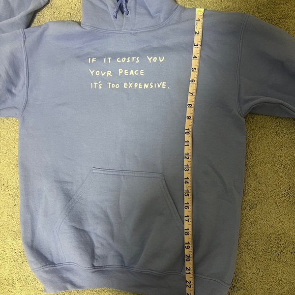 Wear the Peace lavender hoodie size S - Picture 10 of 11